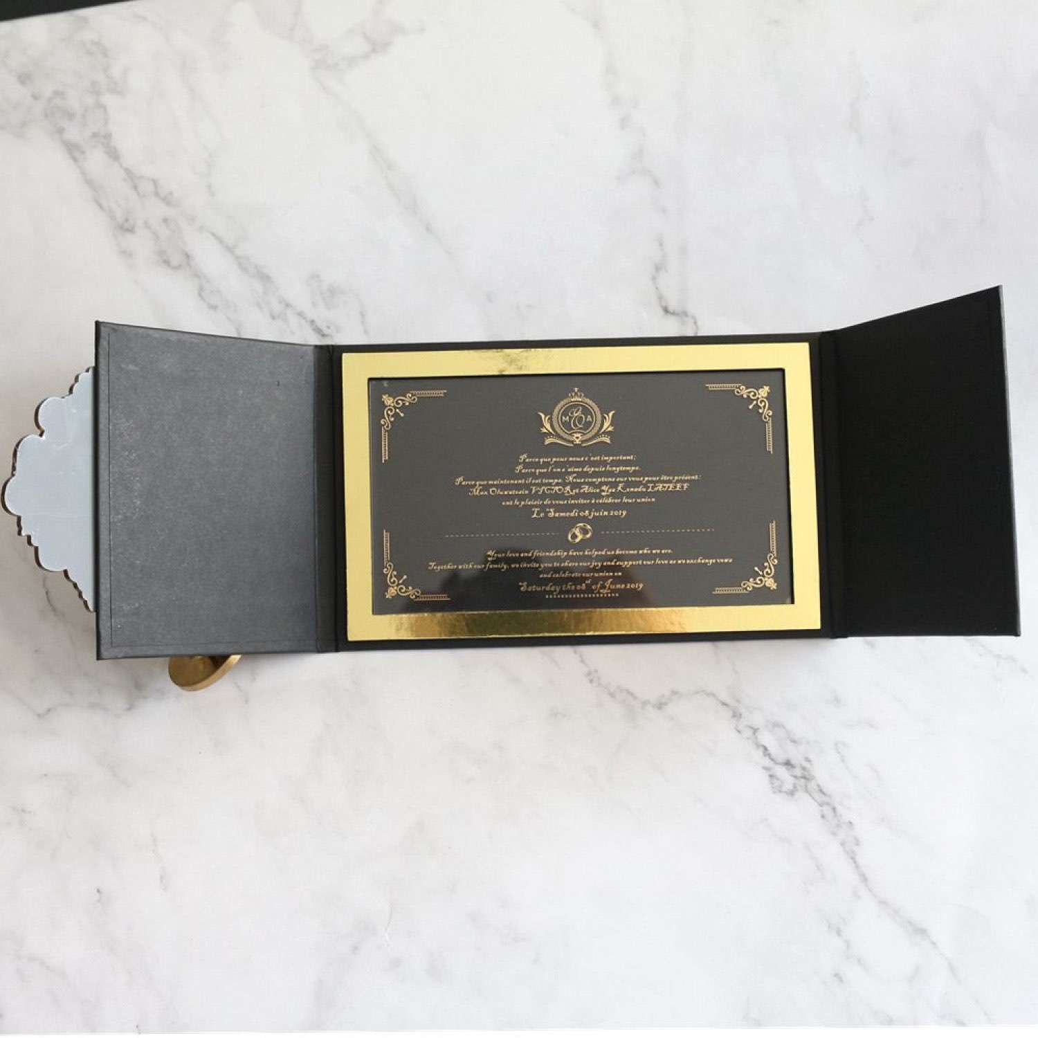 Business Invitation Card With Hard Cover Latest Wedding Invitation 